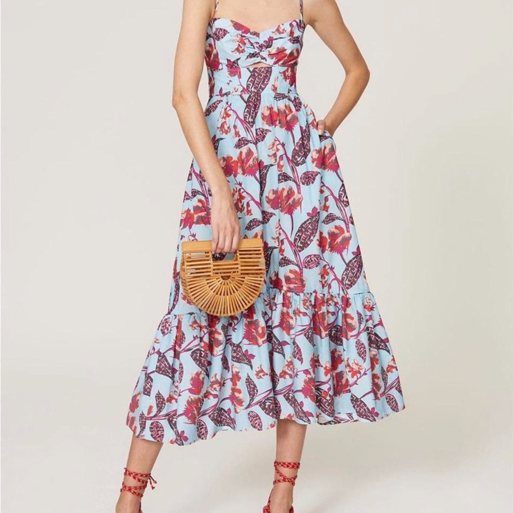 ALC Print Midi Dress